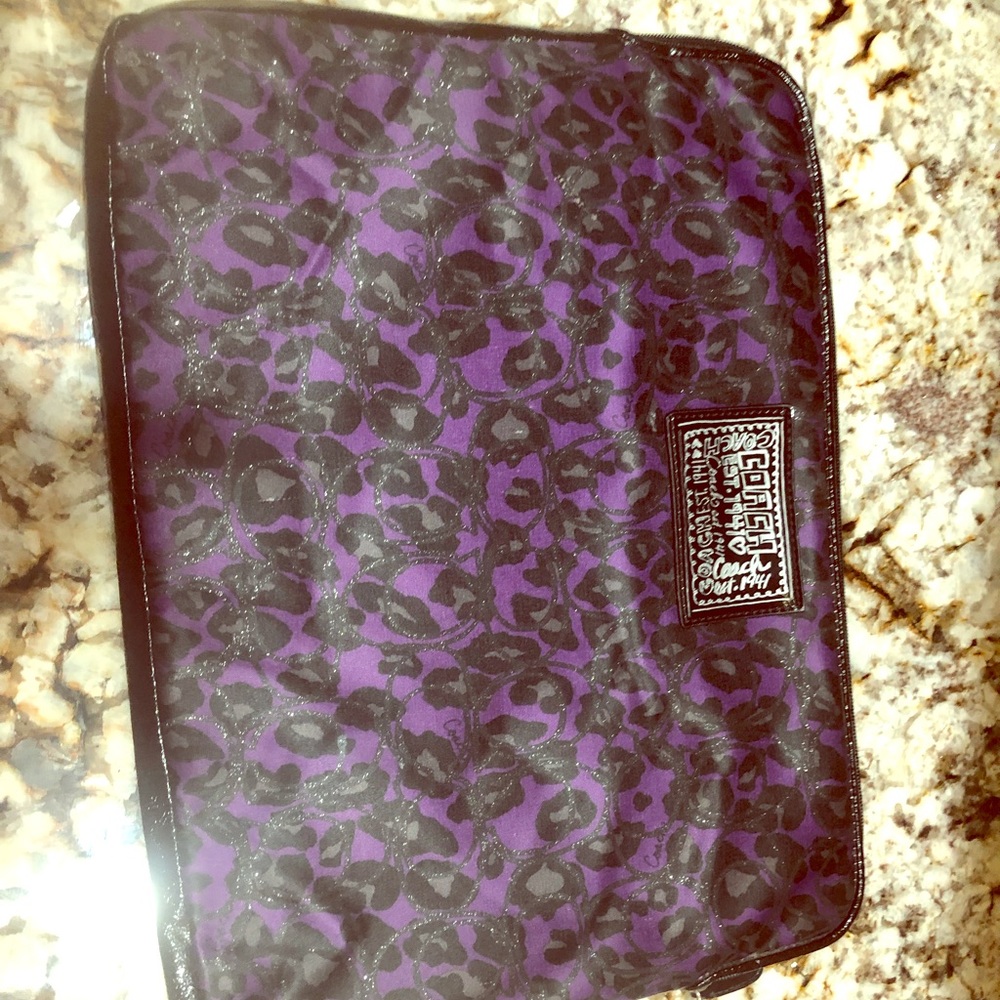 Coach laptop case